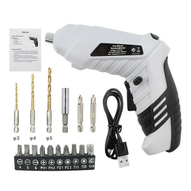 1 Set Screwdriver Cordless Electric Mini Portable Hand Tool for Home 1 Set Screwdriver Cordless Electric Mini Portable Hand Tool for Home